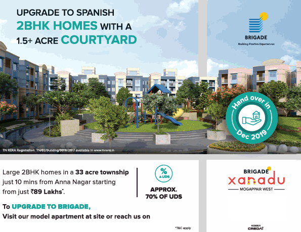 Upgrade to spanish 2 BHK homes at Brigade Xanadu Chennai Update